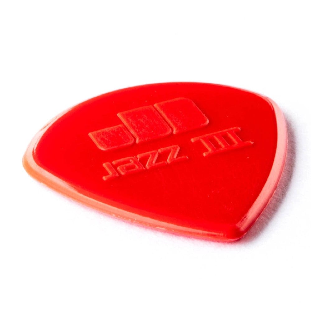 dunlop picks dunlop 47r3n jazz iii stiffo nylon guitar pick- pack of 6