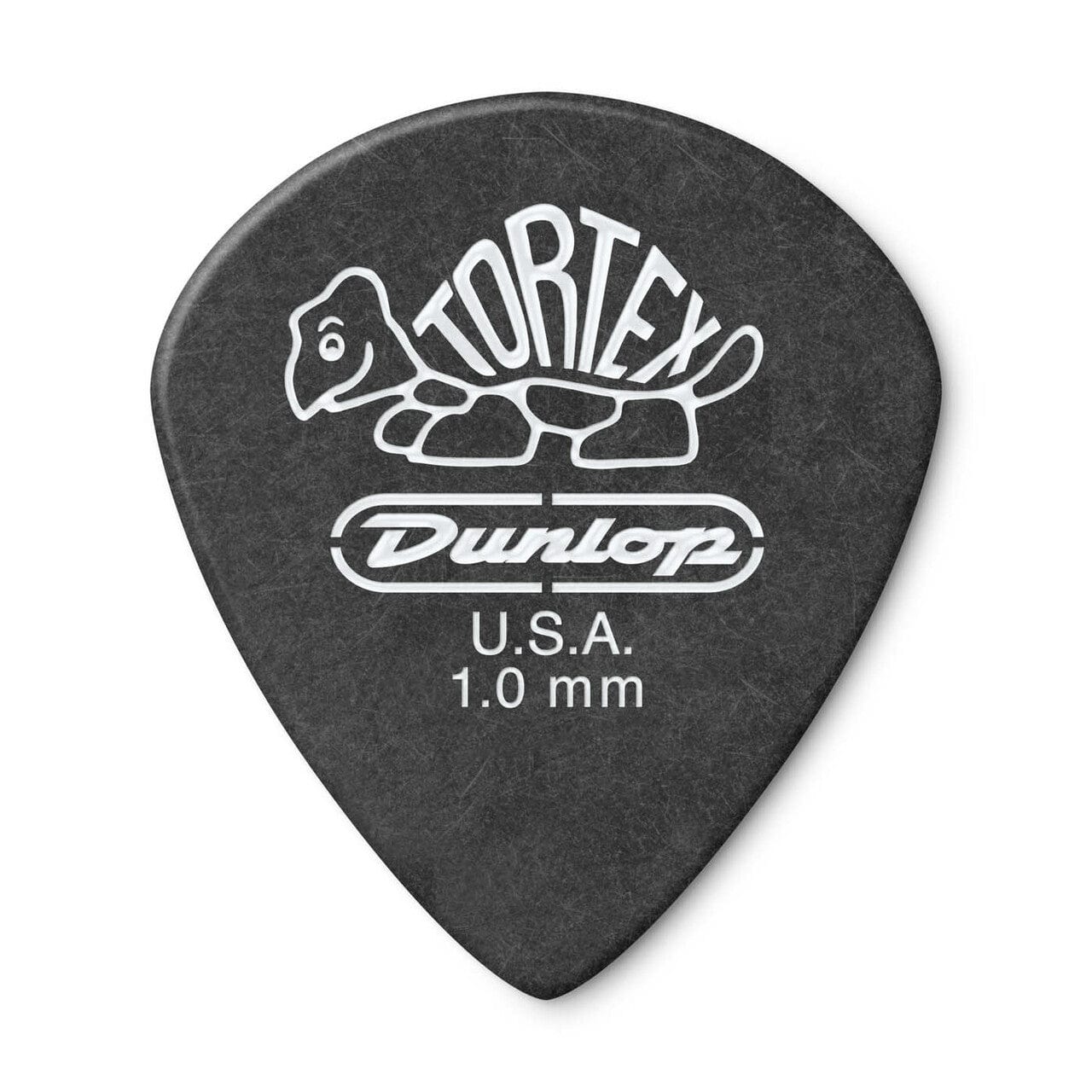 dunlop picks dunlop 482r tortex pitch black jazz guitar picks - set of 6 #gauge_1-mm