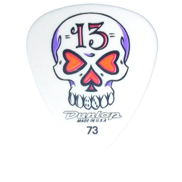 dunlop picks dunlop bl02r blackline skull guitar pick - pack of 6 #gauge_0.73mm