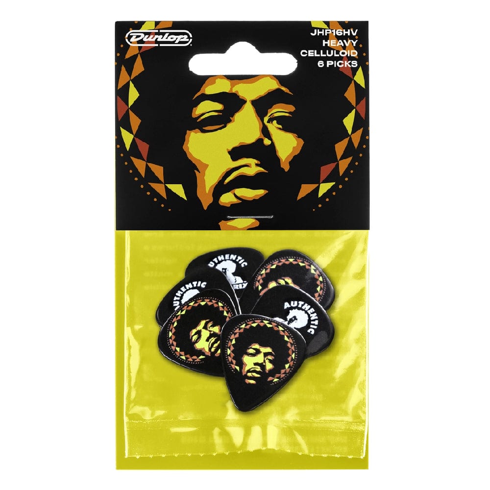 dunlop picks dunlop jimi hendrix 69 psych series aura mandala guitar pick - pack of 6