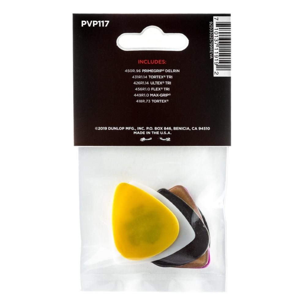 dunlop picks dunlop pvp117 bass guitar picks variety pack