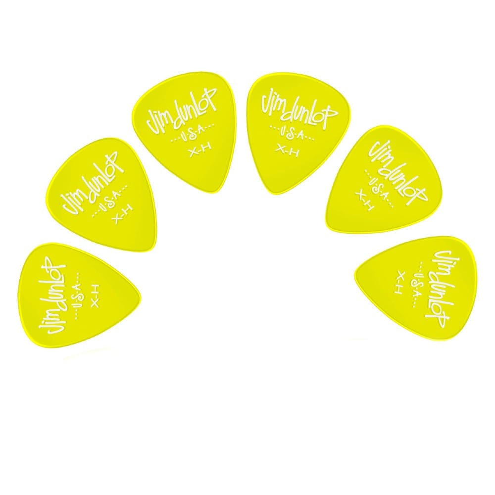 dunlop picks extra heavy dunlop 4860 gels guitar picks - pack of 6