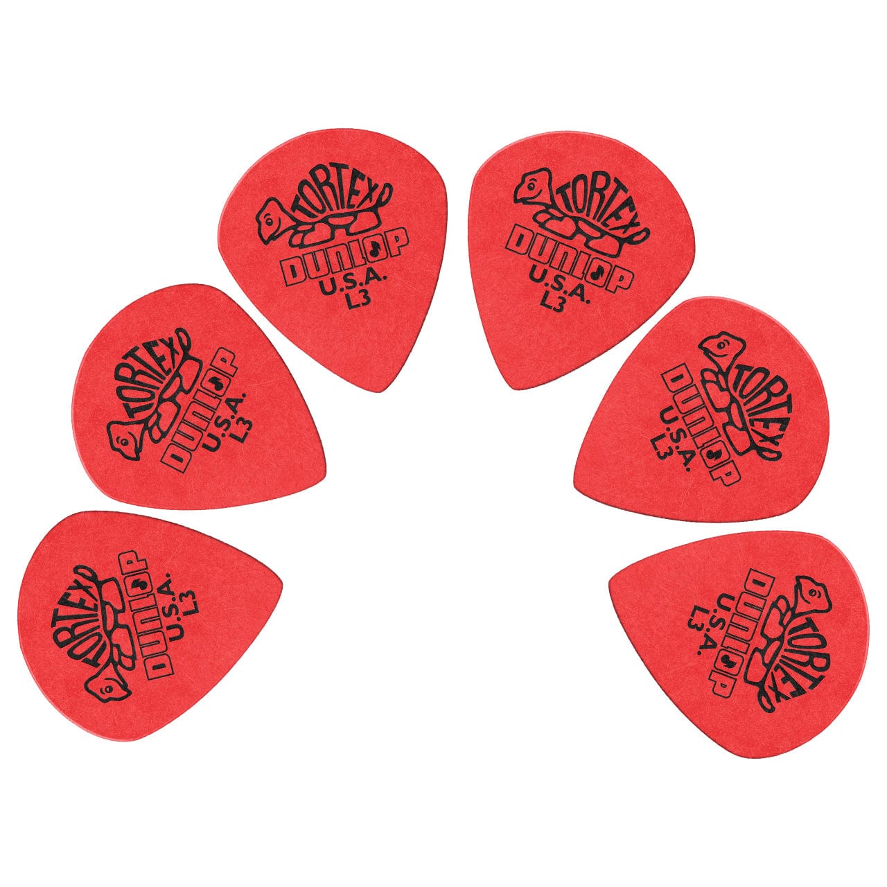 dunlop picks l3 dunlop tortex jazz guitar pick - set of 6 #gauge_l3