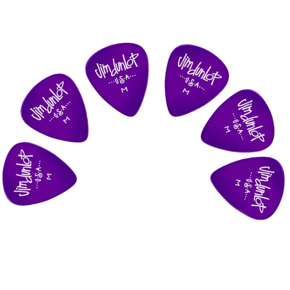 dunlop picks medium dunlop 4860 gels guitar picks - pack of 6
