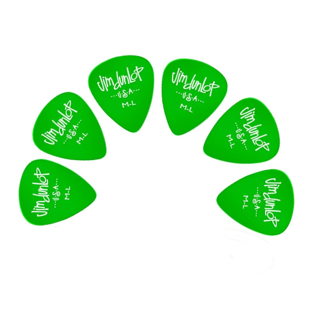 dunlop picks medium light dunlop 4860 gels guitar picks - pack of 6