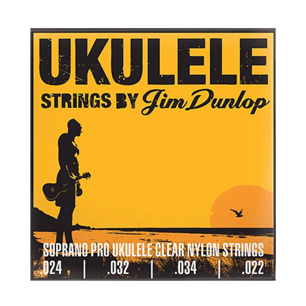 dunlop ukulele strings dunlop ukulele pro soprano string set clear nylon