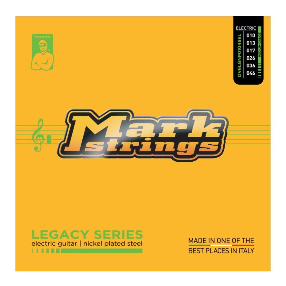 dv mark electric guitar strings .010 - .046 dv mark legacy series nickel plated steel medium gauge electric guitar string set