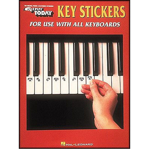 dvd-cd & books piano keyboard instruction hal leonard e-z play key stickers for use with all keyboards