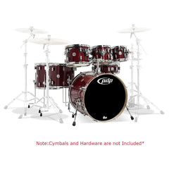 Dw Drum Workshop Acoustic Drum Kits Cherry Stain Lacquer Dw Drum Workshop PDP 7-Piece Concept Maple Acoustic Drum Set