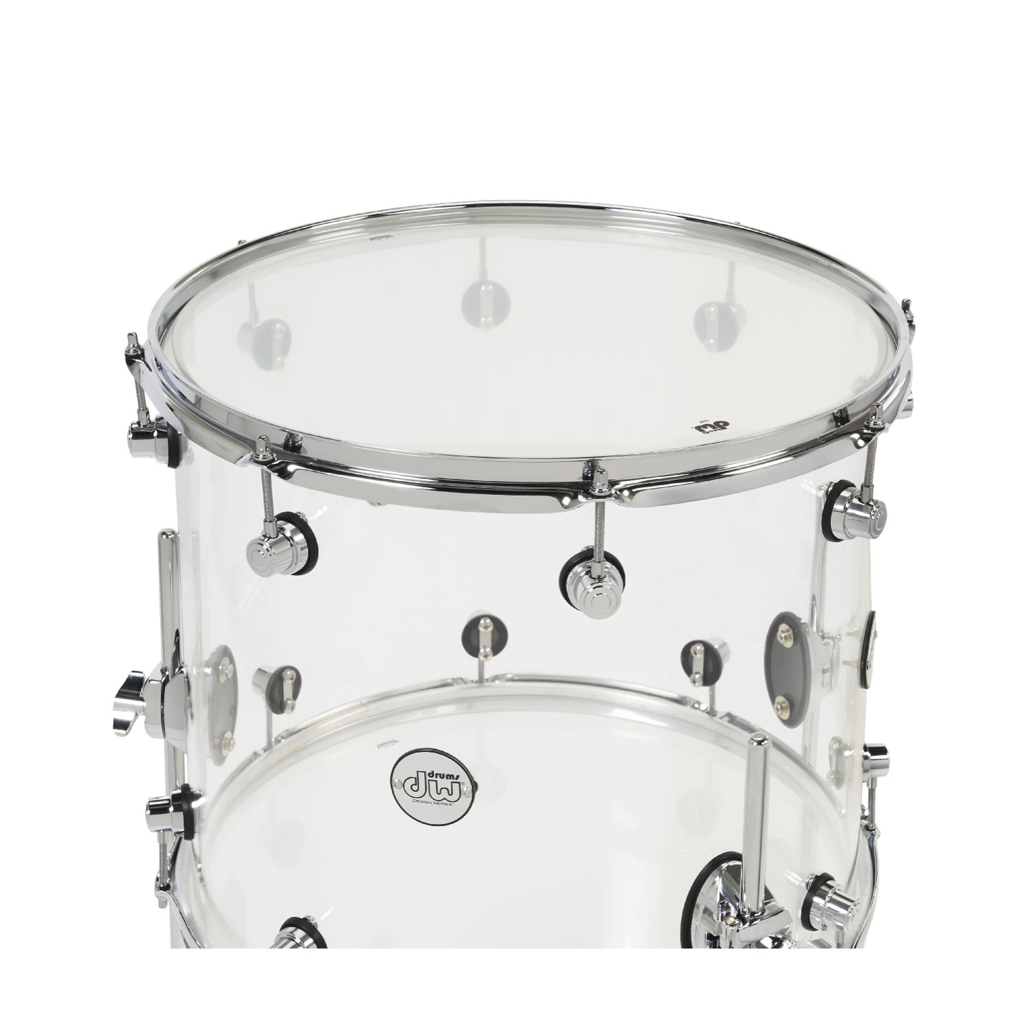 Dw Drum Workshop Acoustic Drum Kits Clear Acrylic Dw Drum Workshop Design Series Acrylic 4-Piece Shell Pack Acoustic Drum Kits
