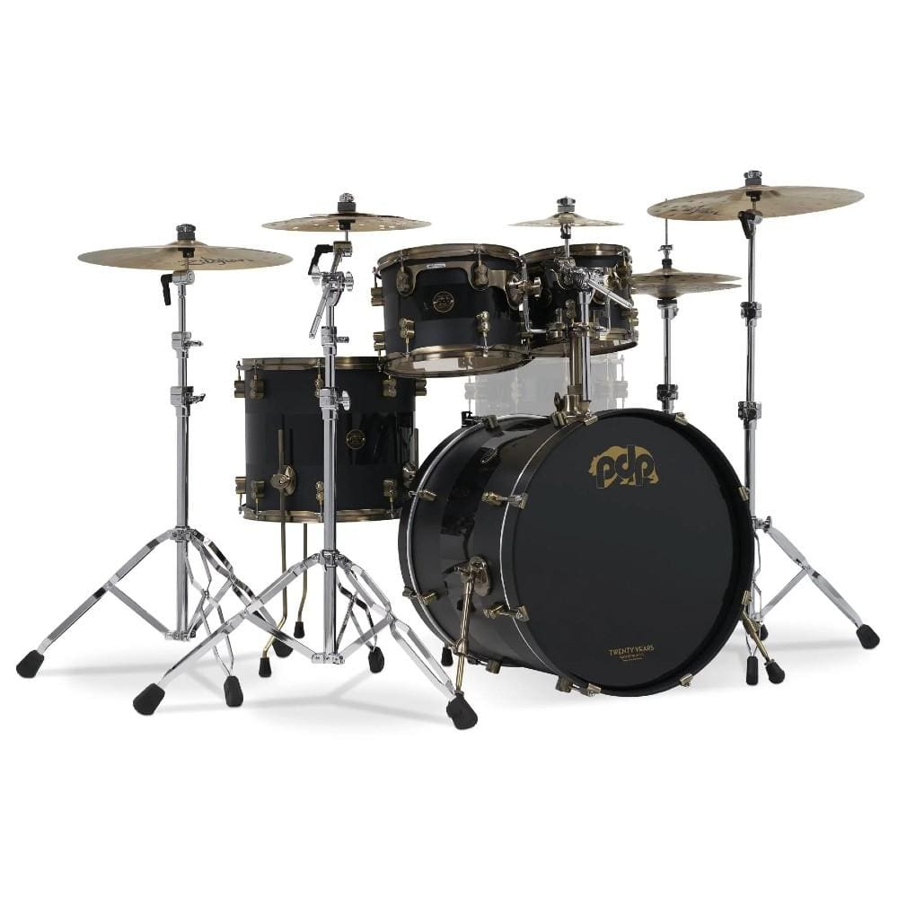dw drum workshop acoustic drum kits dw drum workshop pdlt221420th pdp 4-piece 20th anniversary acoustic drum set