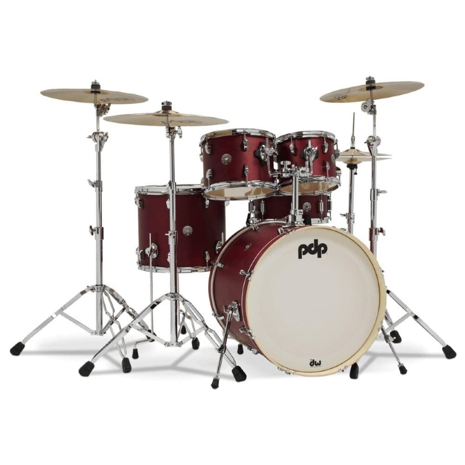 Dw Drum Workshop Acoustic Drum Kits Dw Drum Workshop PDP Spectrum Series 22BD 5-Peice Shell Pack Acoustic Drum Set