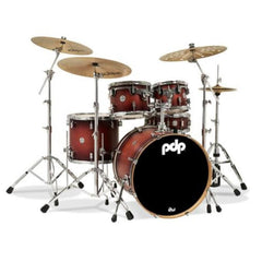 Dw Drum Workshop Acoustic Drum Kits Satin Tobacco Burst Dw Drum Workshop PDP 5-Piece Concept Maple Acoustic Drum Set