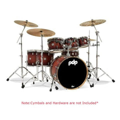 Dw Drum Workshop Acoustic Drum Kits Satin Tobacco Burst Dw Drum Workshop PDP 7-Piece Concept Maple Acoustic Drum Set