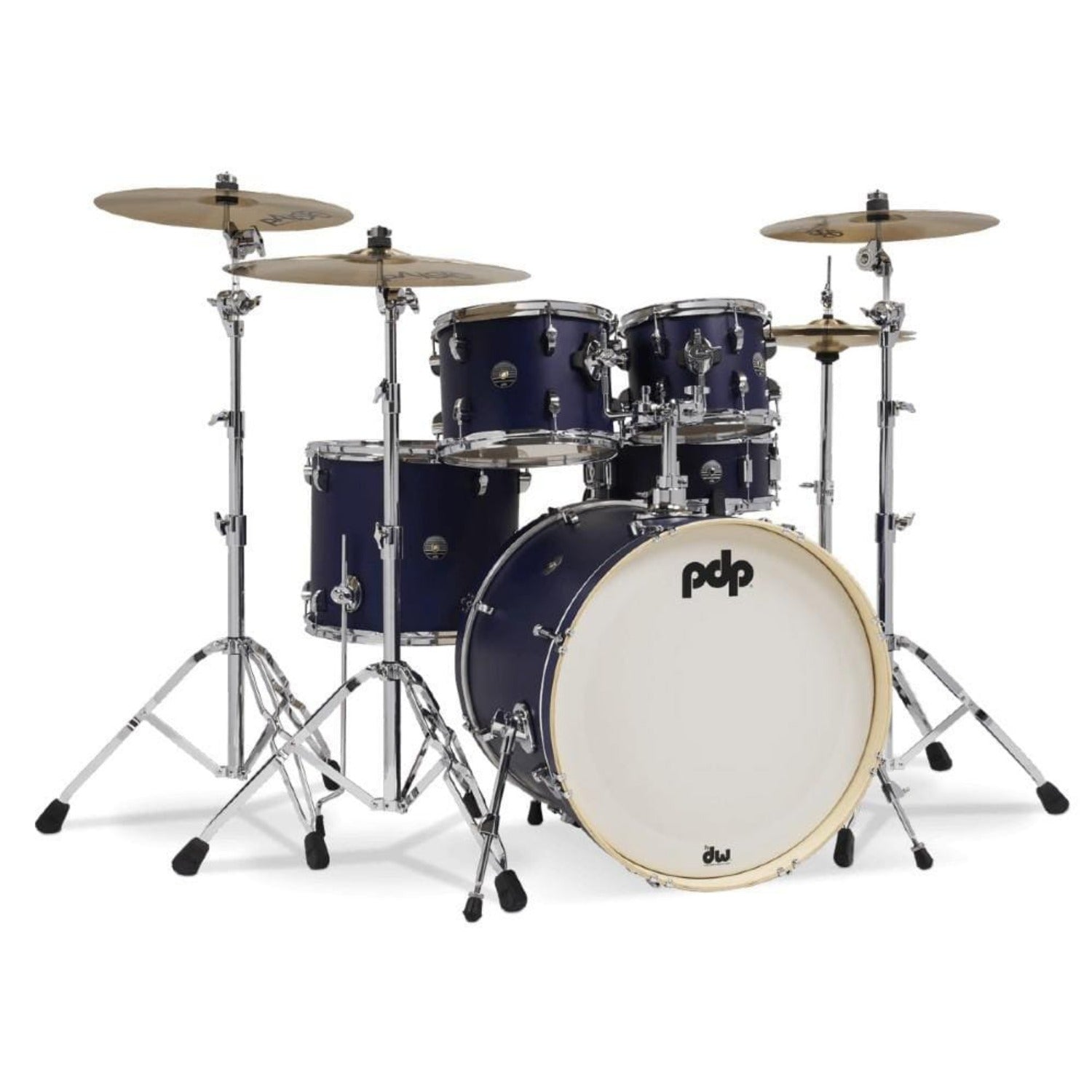 Dw Drum Workshop Acoustic Drum Kits Ultra Violet Stain Dw Drum Workshop PDP Spectrum Series 22BD 5-Peice Shell Pack Acoustic Drum Set #color_ultra-violet-stain