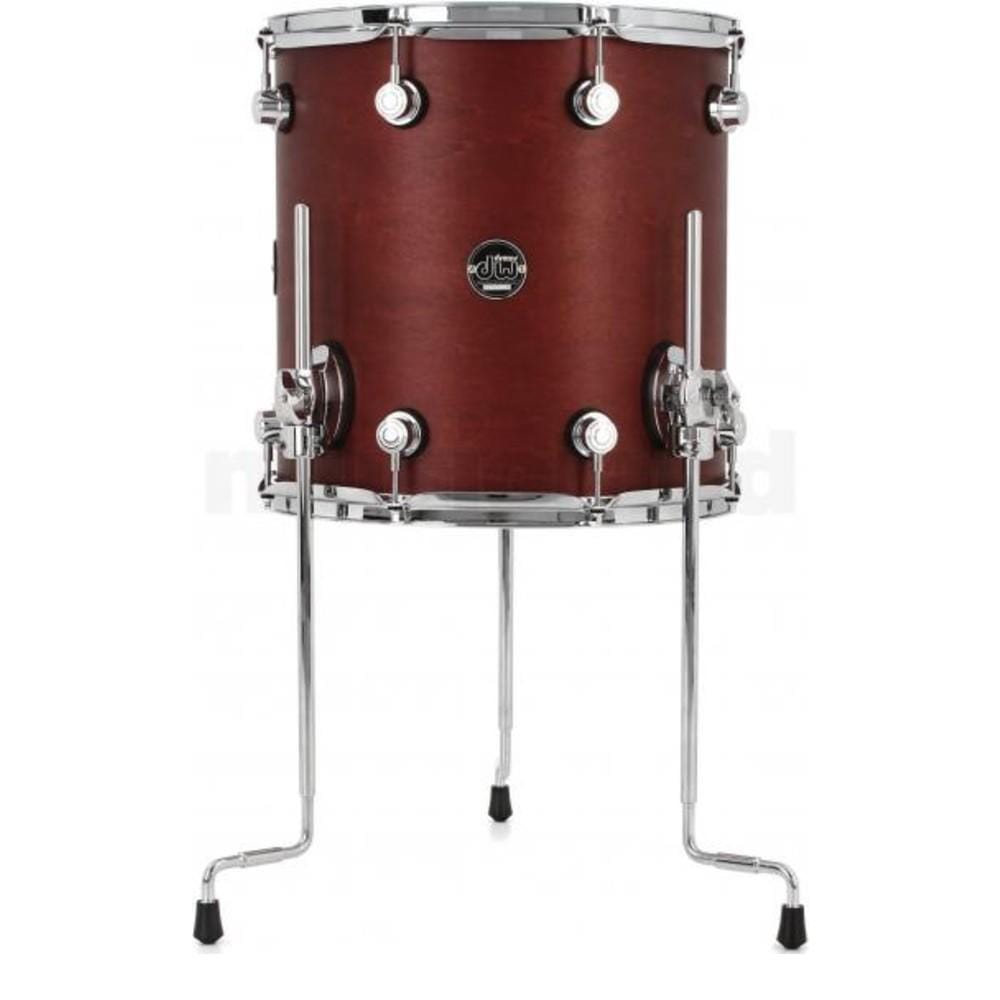 dw drum workshop floor tom-toms 14x14 inch / tobacco stain dw drum workshop performance series floor tom with legs