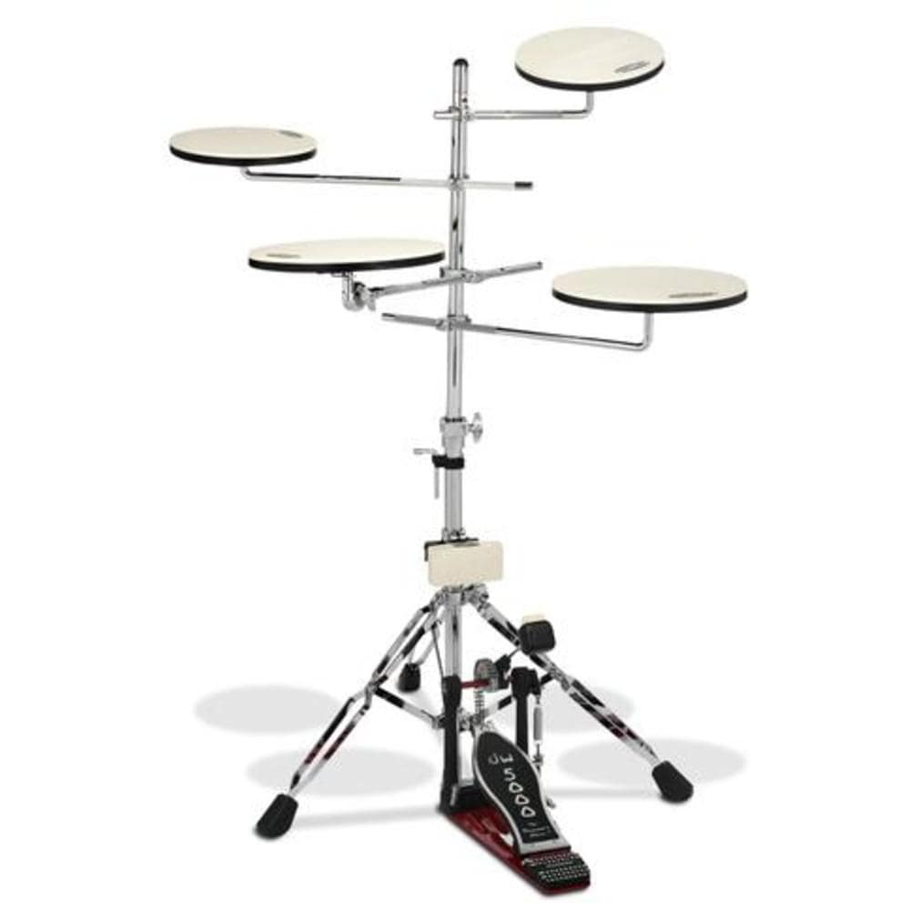 dw drum workshop practice pads & devices dw drum workshop dwcppadts5 go anywhere 5-piece practice pad set with stand