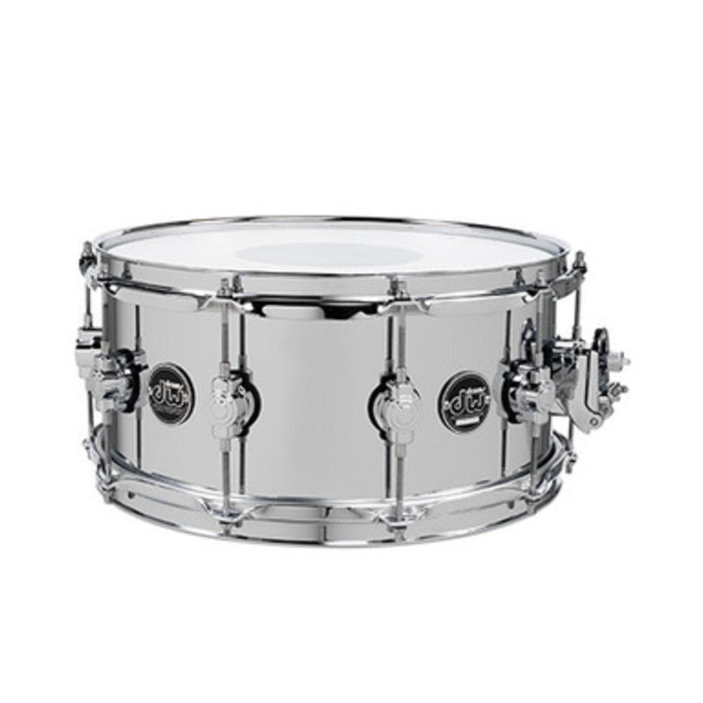 dw drum workshop snare drums 6.5x14 inch dw drum workshop performance series chrome over steel snare drum #size_6.5x14-inch