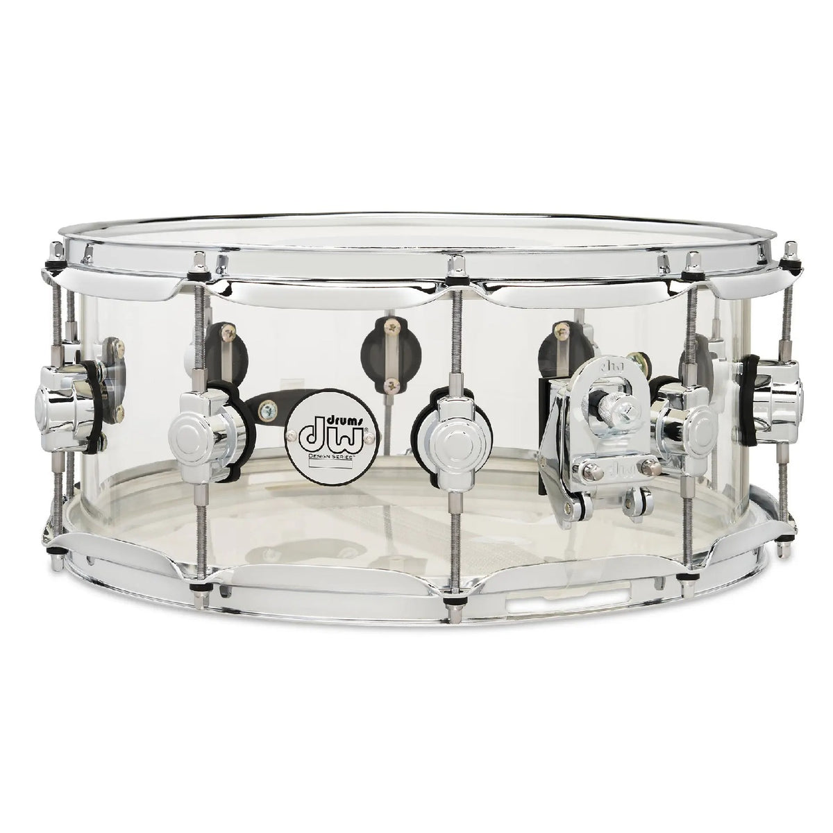 DW Drum Workshop Snare Drums DW Drum Workshop DDAC0614SSCL 6x14"Design Series Acrylic Snare Drum