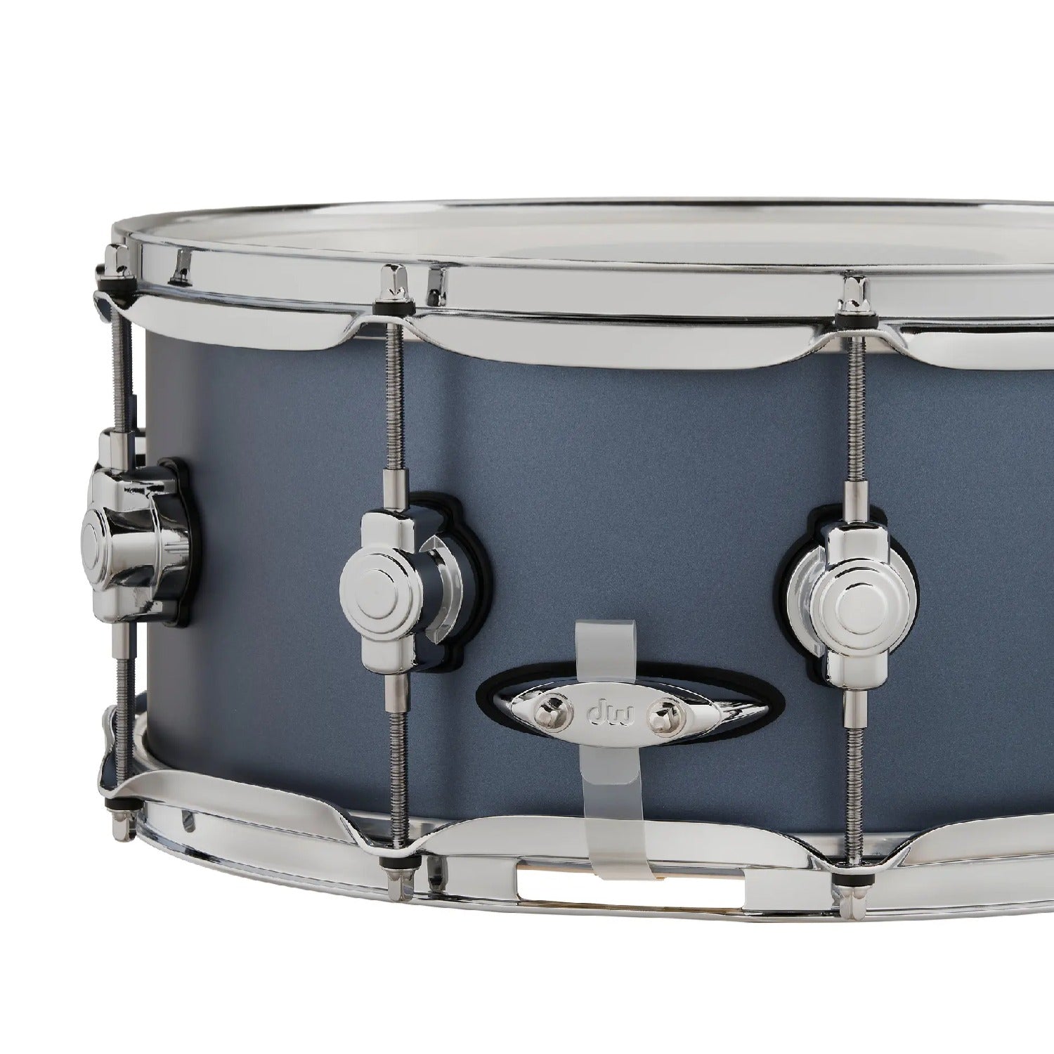 Dw Drum Workshop Snare Drums Dw Drum Workshop DDLM 0614 Design Series 6x14 Maple Snare Drum #color_blue-slate-satin