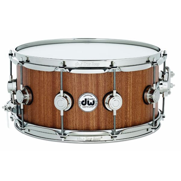 dw drum workshop snares drum workshop 6.5inch x 14inch cherry mahogany snare drum in natural lacquer
