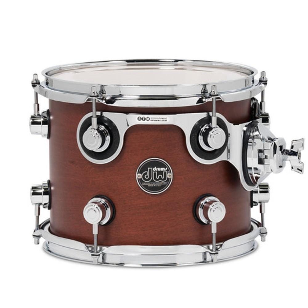 dw drum workshop tom-toms 8x10 inch dw drum workshop performance series rack tom- tobacco stain