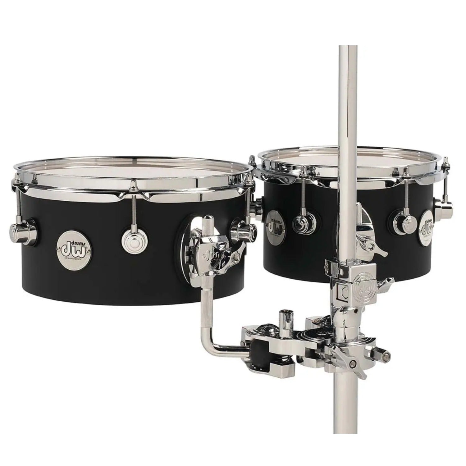 Dw Drum Workshop Tom-Toms Dw Drum Workshop DDCT02BLCR 8" & 10" Design Series Concert Toms