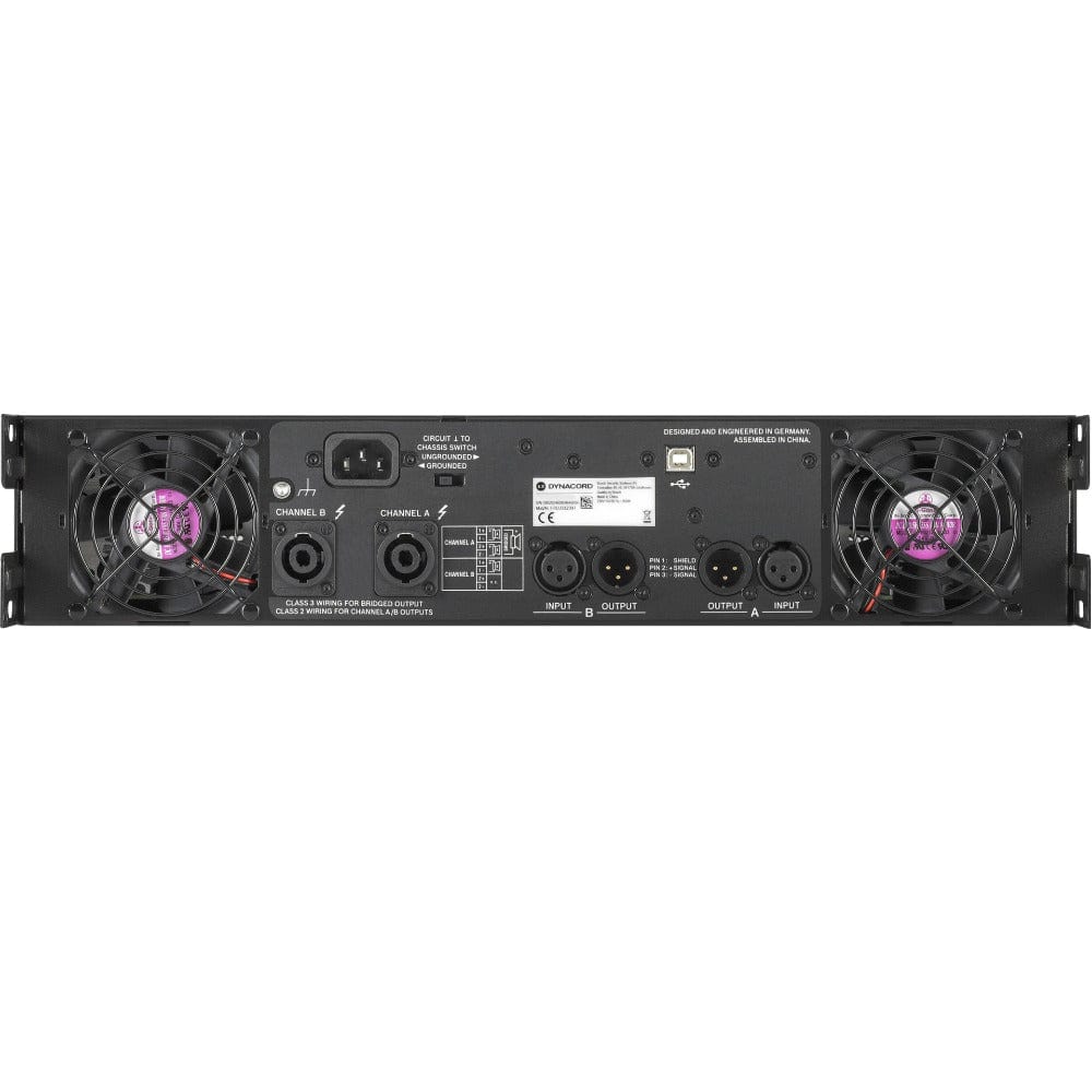 dynacord power amplifiers dynacord  l1300fd dsp 2 x 650 w power amplifier
