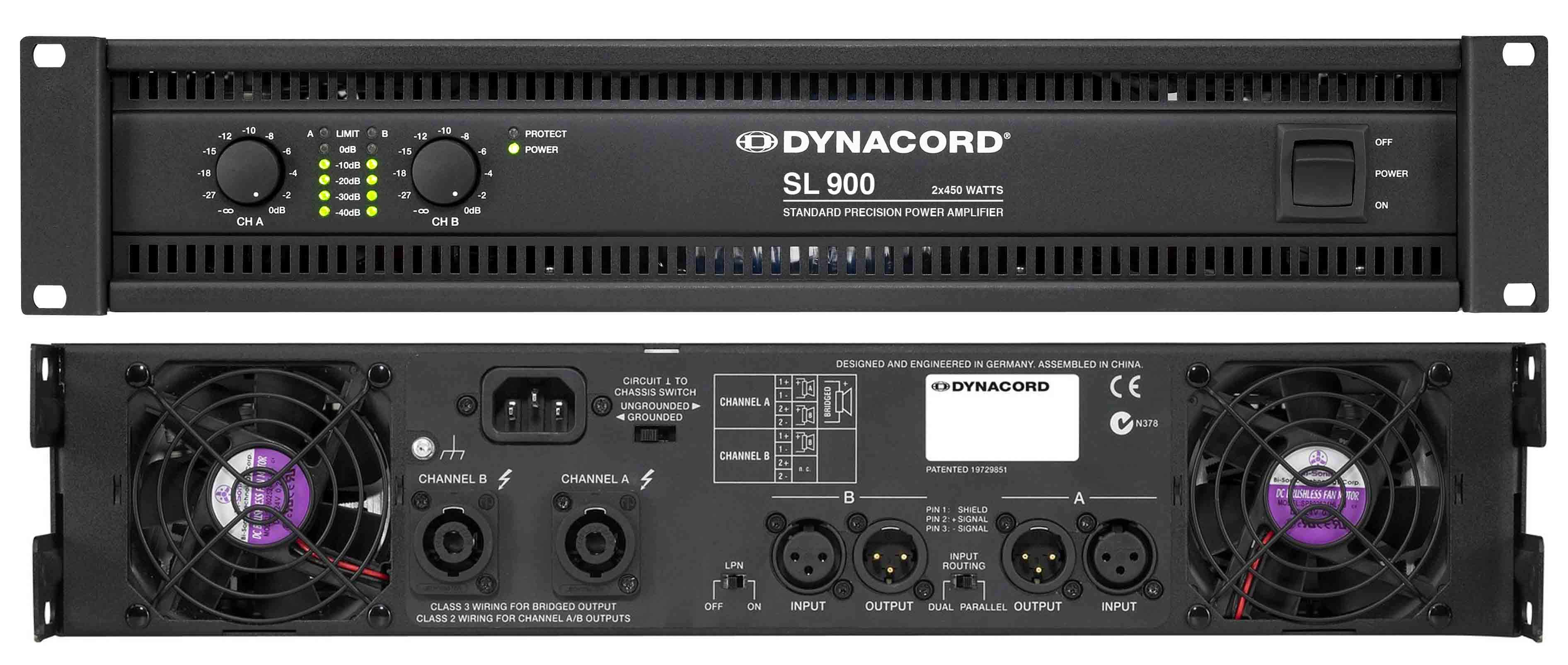 dynacord power amplifiers dynacord sl 900