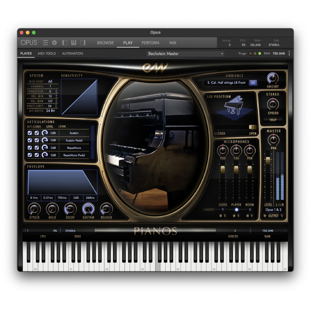 EastWest Virtual Instruments EastWest BECHSTEIN D-280 PLATINUM Piano Plugin