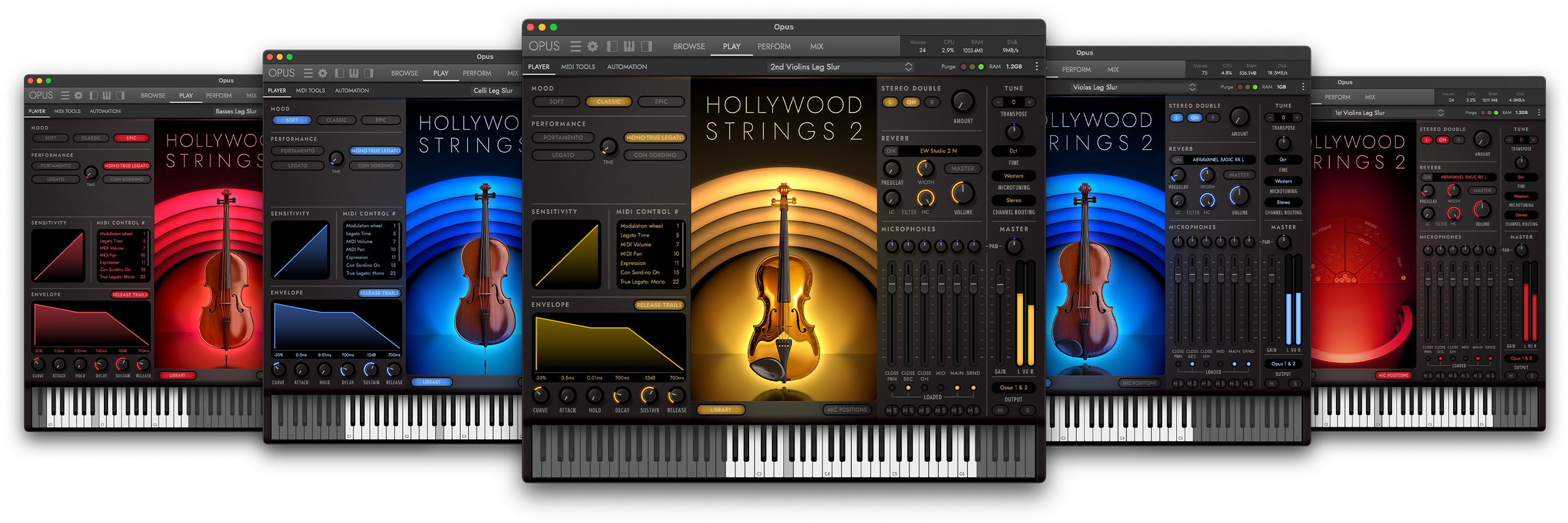 EastWest Virtual Instruments EastWest HOLLYWOOD STRINGS 2 Instrument Bundle – Professional Audio Software & Plugin