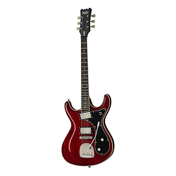 eastwood guitars electric guitars eastwood guitars sidejack hb dlx electric guitar - cherry