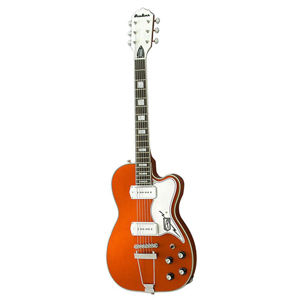 eastwood guitars hollow & semi-hollow electric guitars eastwood guitars airline tuxedo hollow electric guitar - copper