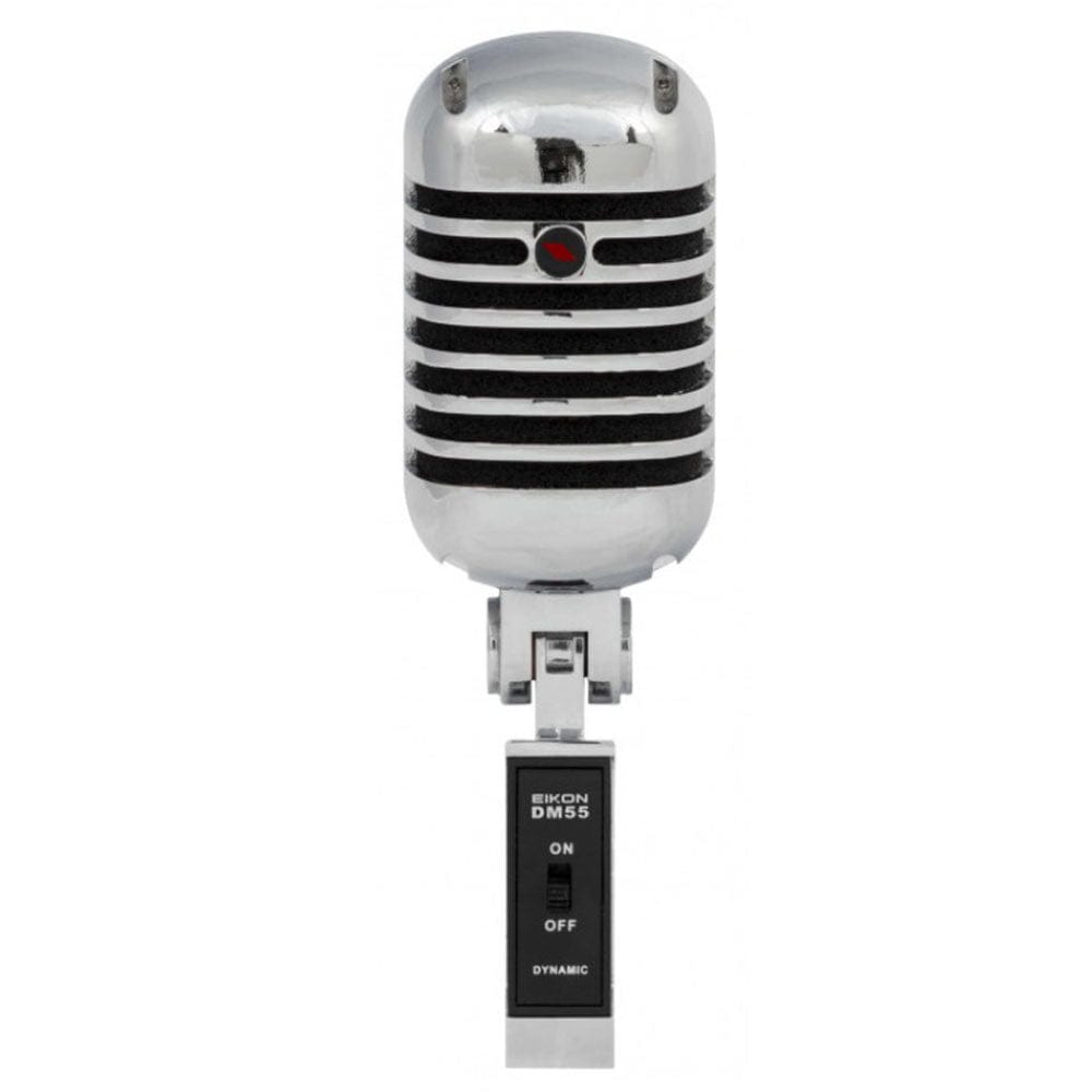 eikon dynamic microphones chrome eikon dm55v2 vintage dynamic microphone