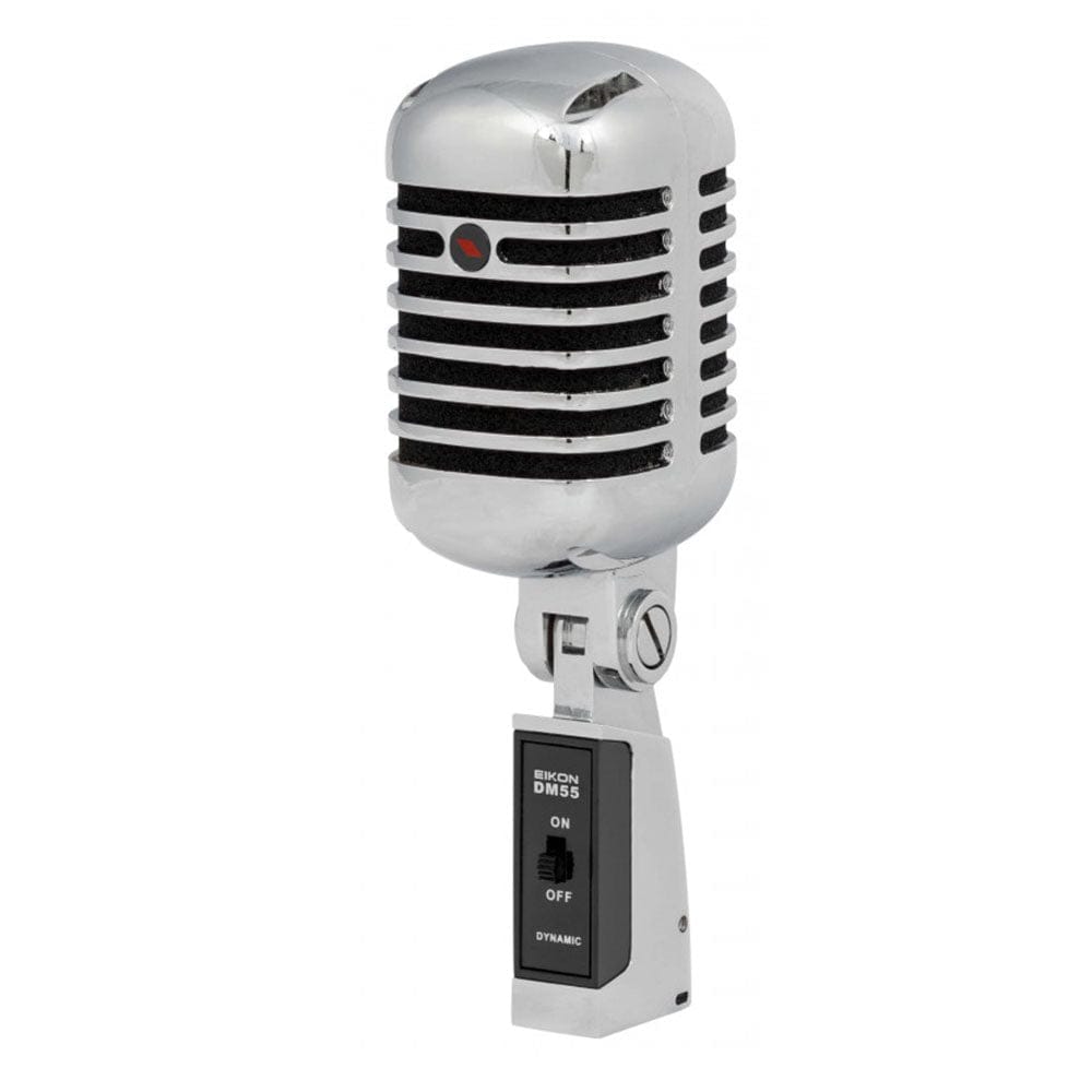 eikon dynamic microphones chrome eikon dm55v2 vintage dynamic microphone #color_chrome