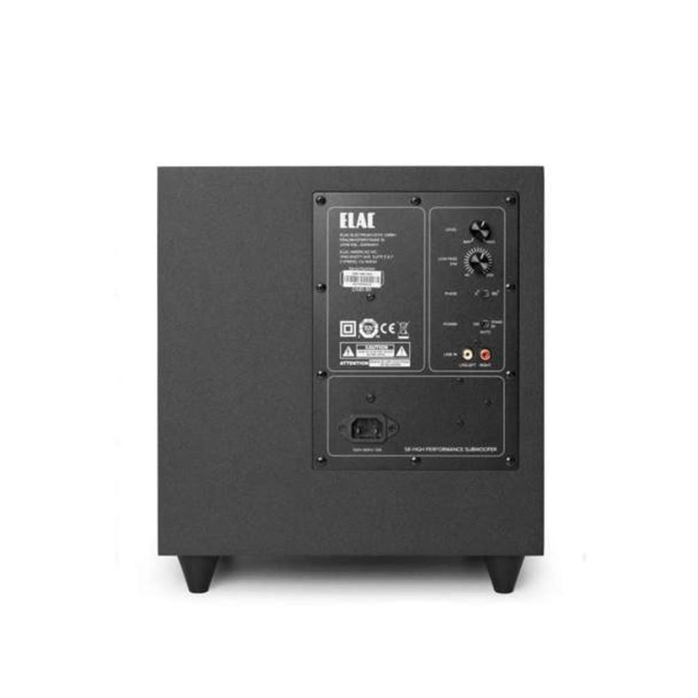 elac subwoofers elac debut s8.2 powered subwoofer- black