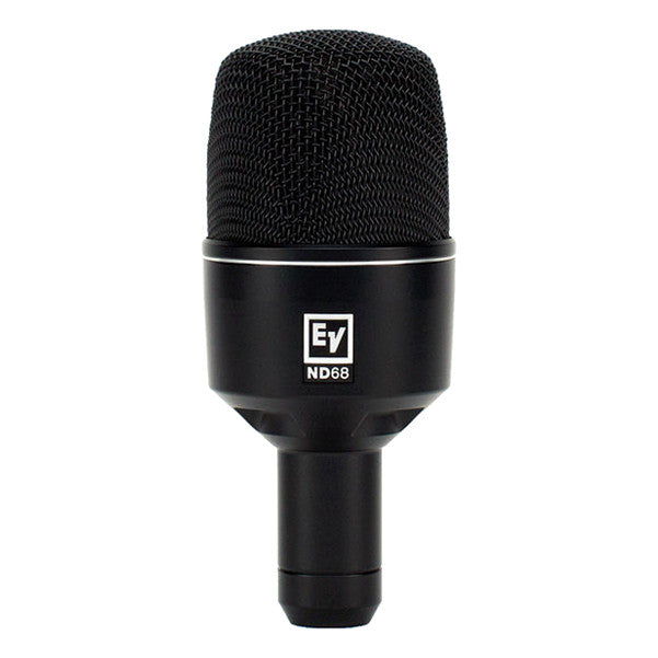 electro-voice dynamic microphones electro-voice nd68 dynamic super-cardioid bass drum microphone - black polyurethane paint