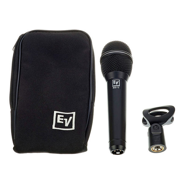 electro-voice dynamic microphones electro-voice nd76 dynamic cardioid vocal microphone - black polyurethane paint