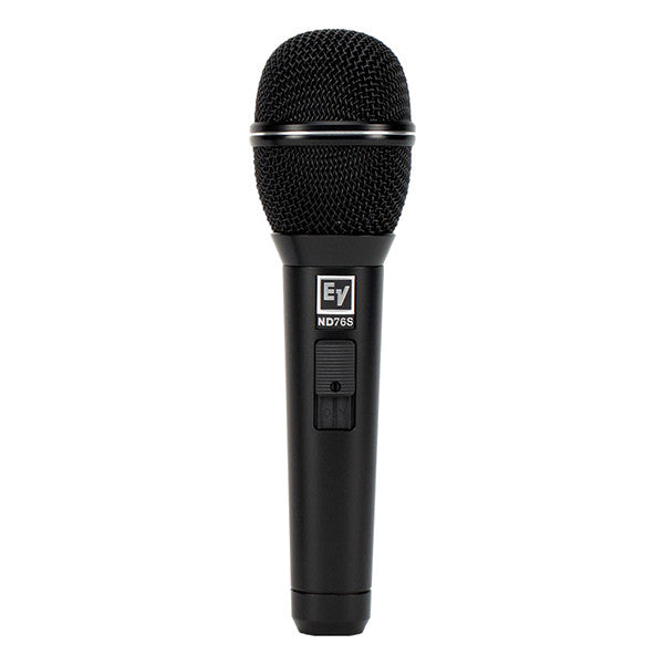 electro-voice dynamic microphones electro-voice nd76s dynamic cardioid vocal microphone - black polyurethane paint