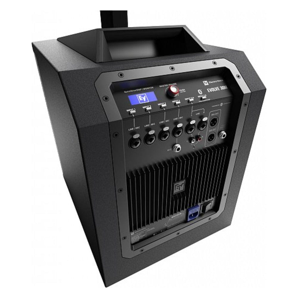 electro-voice portable pa systems electro-voice evolve 30m portable powered column bluetooth loudspeaker system - black