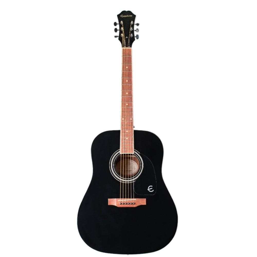 epiphone acoustic guitars ebony epiphone songmaker dr-100 dreadnought acoustic guitar