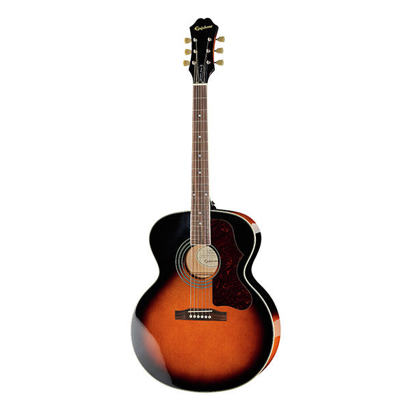 epiphone acoustic guitars vintage sunburst epiphone ej-200 artist limited edition dreadnought acoustic guitar #color_vintage-sunburst