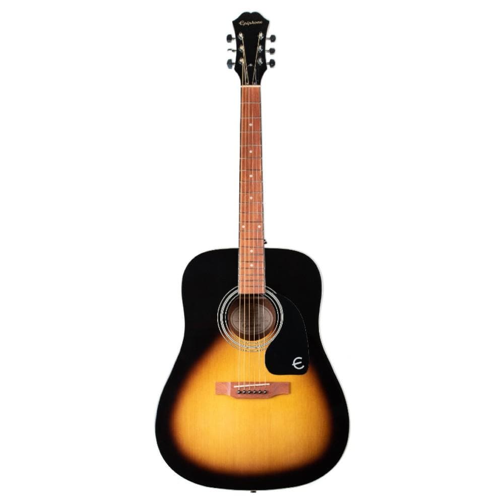 epiphone acoustic guitars vintage sunburst epiphone songmaker dr-100 dreadnought acoustic guitar
