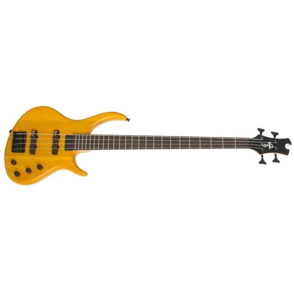 epiphone bass guitars epihpone tobias toby deluxe iv 4-string electric bass guitar #color_trans-amber