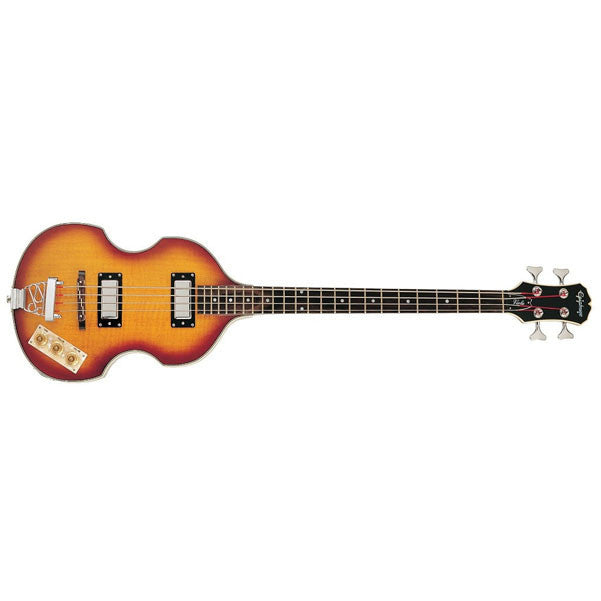 epiphone bass guitars epiphone electric viola bass - vintage sunburst