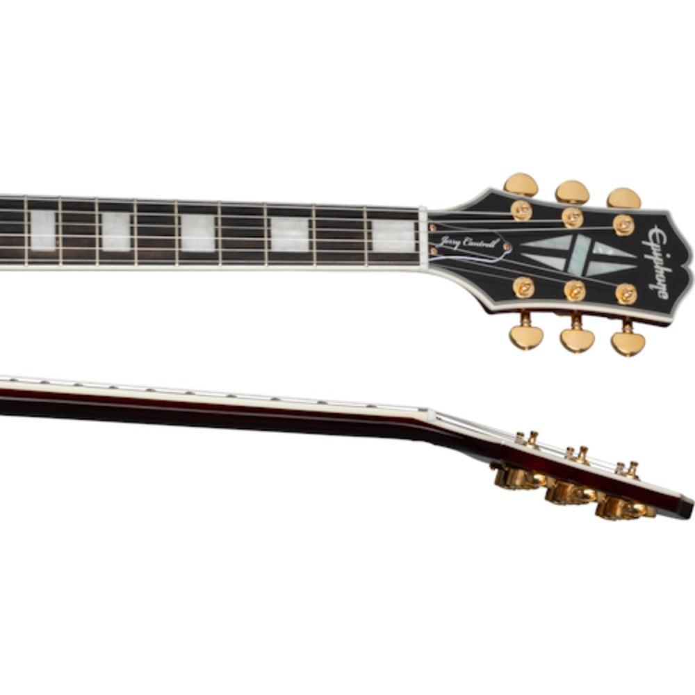 Epiphone Electric Guitars Dark Wine Red Epiphone Jerry Cantrell Wino Les Paul Custom 6 String Electric Guitar