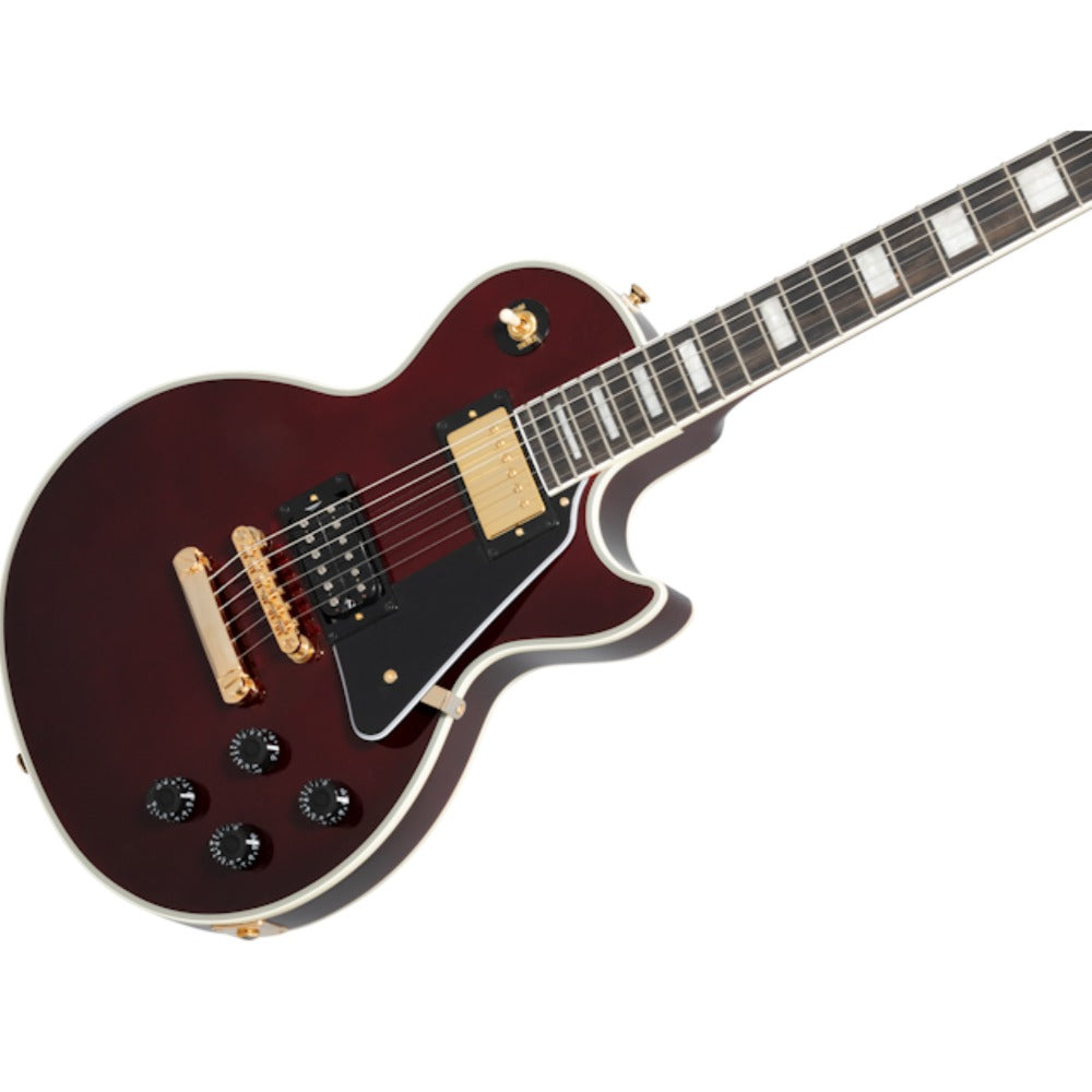 Epiphone Electric Guitars Dark Wine Red Epiphone Jerry Cantrell Wino Les Paul Custom 6 String Electric Guitar