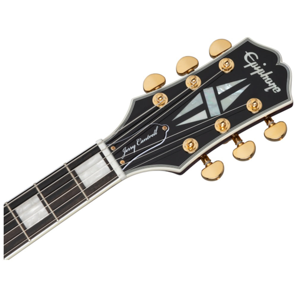 Epiphone Electric Guitars Dark Wine Red Epiphone Jerry Cantrell Wino Les Paul Custom 6 String Electric Guitar