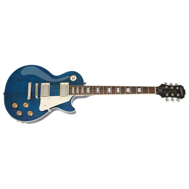 epiphone electric guitars epiphone enu3msnh1 les paul ultra iii electric guitar - midnight sapphire