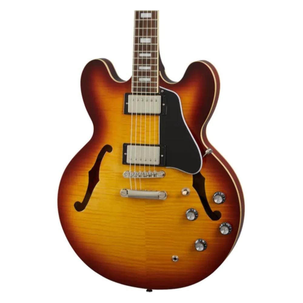 epiphone electric guitars epiphone es 335 figured 6 string electric guitar #color_raspberry-tea-burst